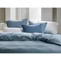 Yumeko Kissenbezug "Yumeko" aus Velvet Flanell, Light blue, – Produktbild 1 von 1