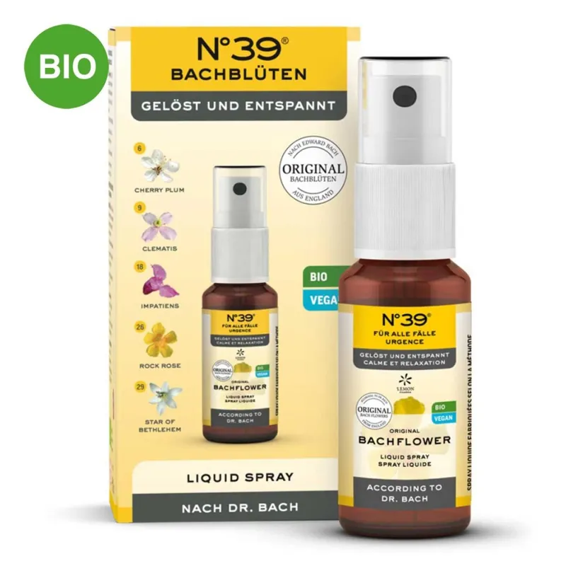 N°39 N°39 Bachblüten Notfall Nummer 39 Spray – Produktbild 1 von 1