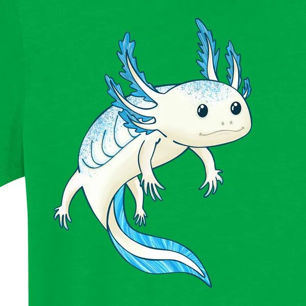 Spangeltangel Spangeltangel Kinder-Sweatshirt "Axolotl", Grün, – Produktbild 3 von 4