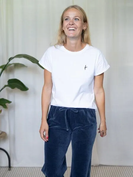 FUXBAU FUXBAU Frauen Samt Hose, Navy, – Produktbild 4 von 4