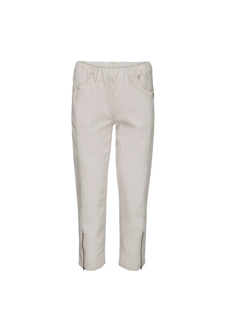 LAURIE LAURIE Damen vegan Hose Piper Regular Crop Grau Sand, Beige, – Produktbild 1 von 1