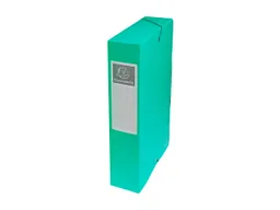 Exacompta 8 Exacompta Archivboxen, Colorspan-Karton, 600 g/m², DIN A4, Gummizug, RB 60 mm, grün – Produktbild 1 von 1