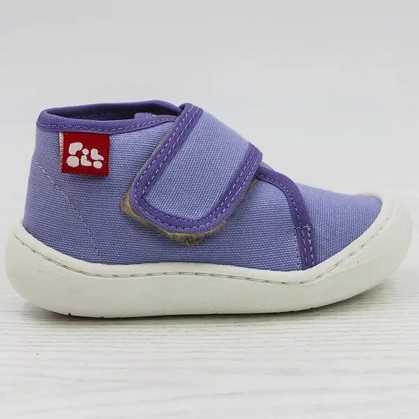 Pololo Pololo Halbschuh/ Lauflerner "Primero" aus Baumwolle, Größen 20-27, Lila, – Produktbild 2 von 4
