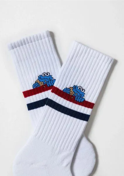 BeSocks BeSocks Bio-Tennissocken - Krümelmonster – Produktbild 2 von 3