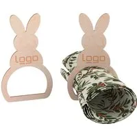 4er-Pack Serviettenring "Osterhase" FSC-zertifiziert, inkl. Lasergravur – Produktbild 1 von 1