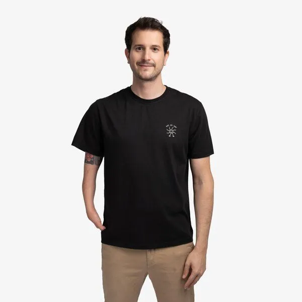 Natural Vibes Natural Vibes T-Shirt Day by Day Bio GOTS | Bio T-Shirt | Schwarzes T-Shirt | Herren T-Shirt | – Produktbild 3 von 4