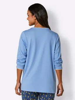 wäschepur Schlafanzug-Shirt himmelblau – Produktbild 1 von 1
