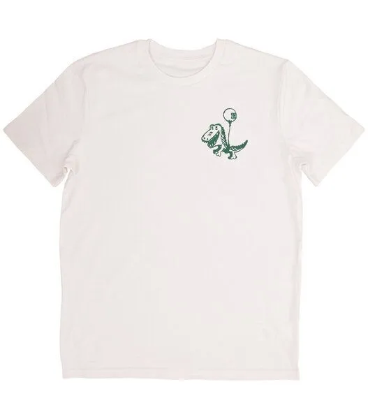 päfjes päfjes Hui fliegendes Kroko am Ballon - Herren Shirt - fair gehandelt - Bio - Natur – Produktbild 1 von 3