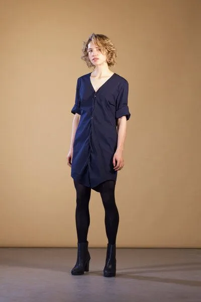 FORMAT FORMAT ILSE Kleid, Gemustert (birds), – Produktbild 2 von 3