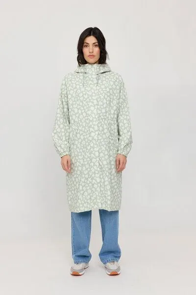 Mazine Mazine Oversized Regenmantel aus recykeltem Plastik, Grün - leo, – Produktbild 1 von 4