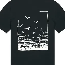 roots of compassion roots of compassion T-Shirt "Freedom" Vögel Backprint - gerader Schnitt - Freiheit, Frieden, Tiere – Produktbild 1 von 1