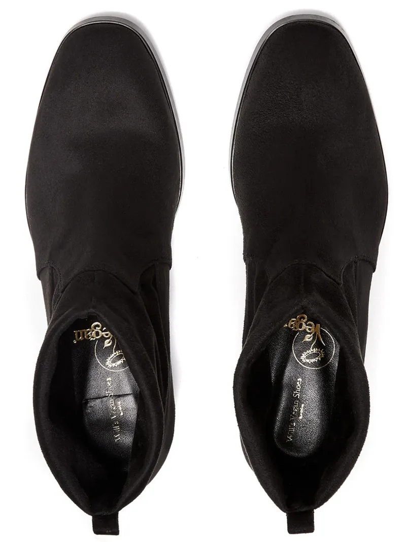 Will's Vegan Store Will's Vegan Store Damen vegan Stiefel Slip-On Schwarz, Schwarz, – Produktbild 2 von 2