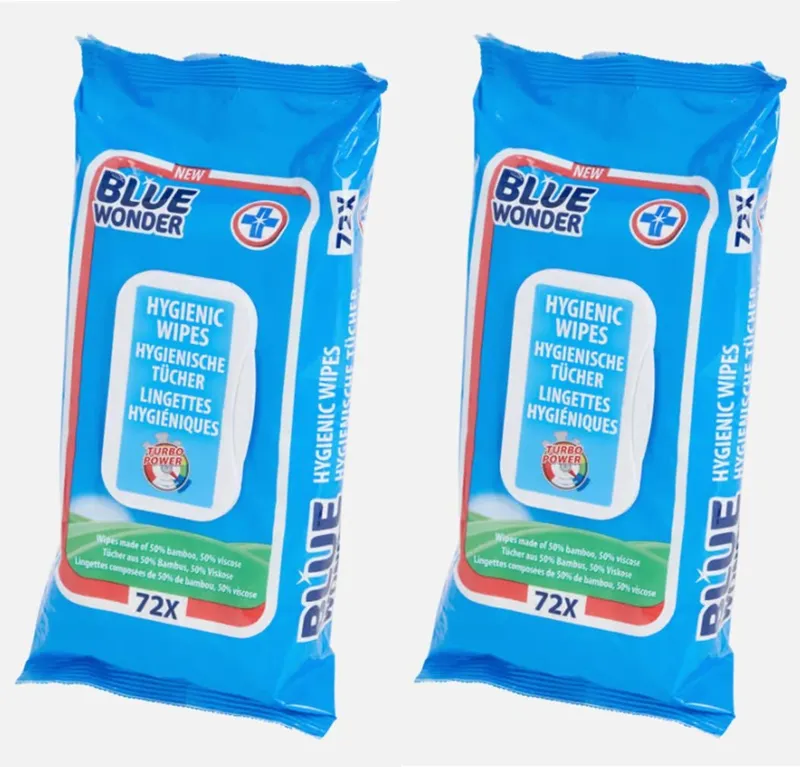 Blue Wonder Hygienetücher 144 Stück Reinigungstücher (144-tlg) – Produktbild 1 von 2