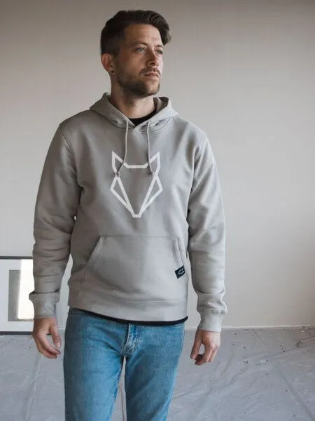 VEROIKON Unisex Fuchs-Hoodie back to Nature VEROIKON, Opalgrau, – Produktbild 3 von 4