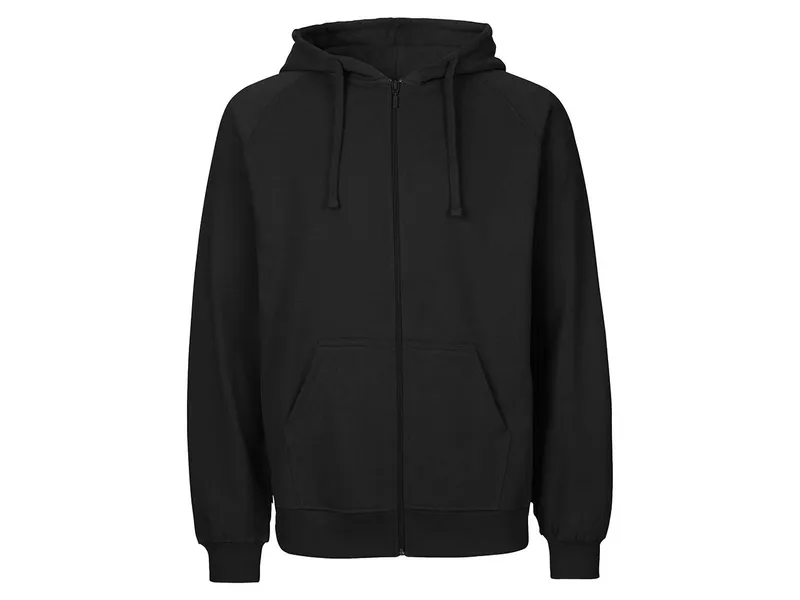 Neutral Neutral® Herren Unisex College Hoodie Zoodie Hoody Kapuzenjacke Sweatjacke, Schwarz, – Produktbild 1 von 4