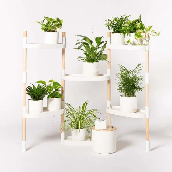 CitySens CitySens Blumenregal mit 6 Ablagen und automatischer Bewässerung., Weiss, – Produktbild 1 von 4