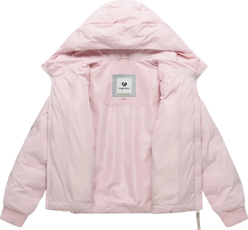 ragwear ragwear Outdoorjacke Lynnox Embossed Y Leichte Winterjacke mit Kapuze, wasserdicht und winddicht, Rosa, – Produktbild 1 von 5