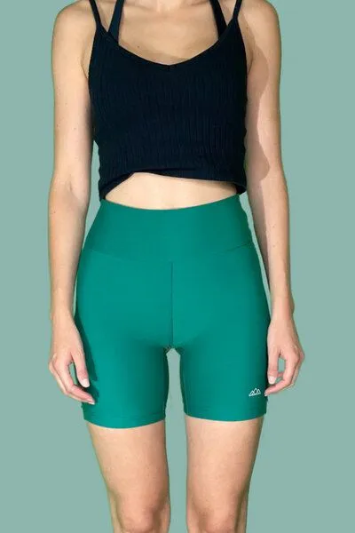 M23 M23 Yoga Radlerhose aus recyceltem Nylon/Elastan, Modell "Sue", Grün, – Produktbild 4 von 4