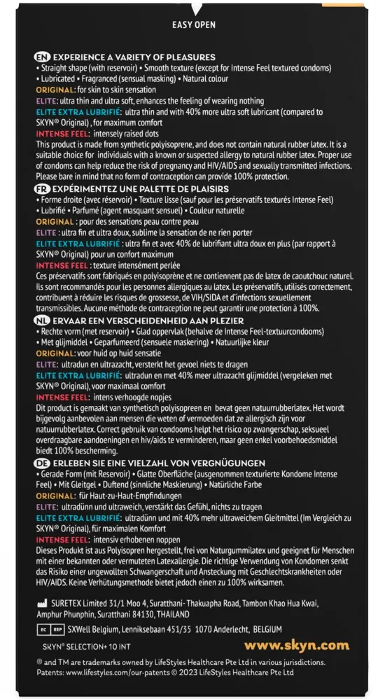SKYN Kondom-Mix „Selection+“, latexfrei, Transparent, – Produktbild 4 von 4