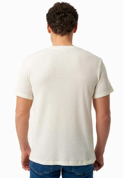 ORGANICATION ORGANICATION Basic T-Shirt aus Bio-Baumwolle, Natural, – Produktbild 4 von 4