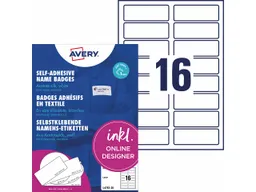 Avery Zweckform Avery Zweckform Selbstklebende Namens-Etiketten Laser "L4783" 320 Stk. 88,9x31mm, weiß – Produktbild 1 von 1