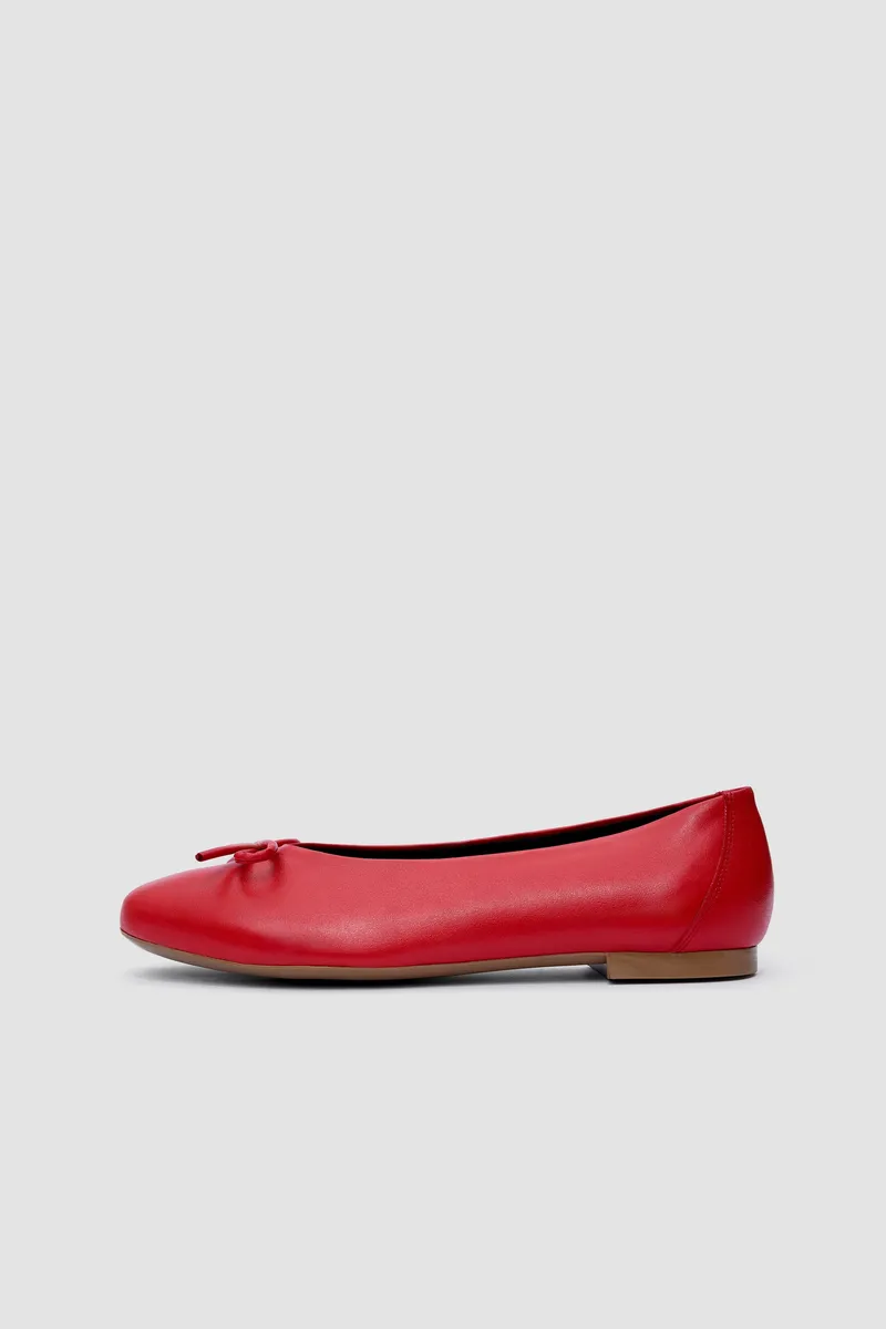 BOHEMA BOHEMA Damen vegan Ballettschuhe Mossy Rot, Rot, – Produktbild 1 von 2