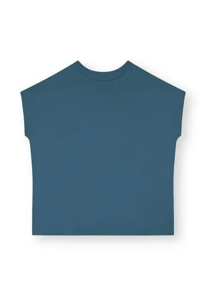 THOKKTHOKK ThokkThokk TT75 Boxy T-Shirt (GOTS, vegan), Sea blue (blau), – Produktbild 2 von 5