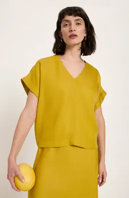 LANIUS Lanius Damen vegan Bluse Gelb – Produktbild 1 von 1