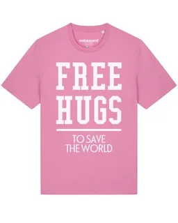 watapparel watapparel T-Shirt Unisex Free hugs to save the world – Produktbild 1 von 1