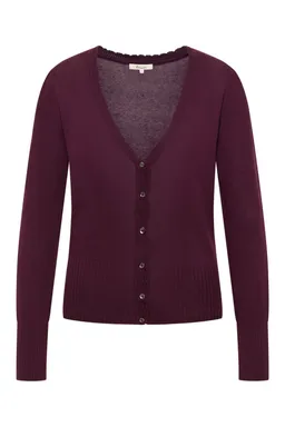 Tranquillo Cardigan Linaa aus Biobaumwolle - winetasting / S – Produktbild 1 von 1