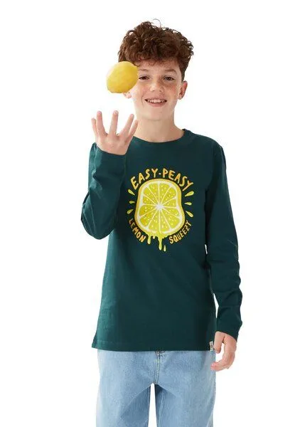 Band of Rascals Band of Rascals Lemon Longsleeve, Racing-green, – Produktbild 5 von 7