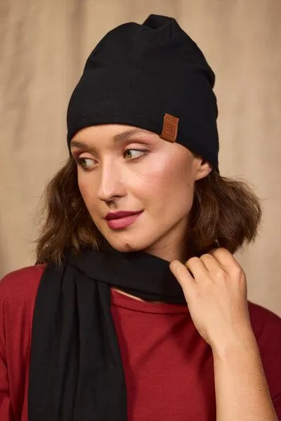 KOKOworld KOKOworld Schal Baba aus Fairtrade-Bio-Baumwolle, Black (schwarz), – Produktbild 2 von 5