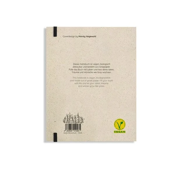 matabooks® matabooks® Nachhaltiges A5 Notizbuch/Schreibblock aus Graspapier – Swiss Brochure, Snail, – Produktbild 5 von 5
