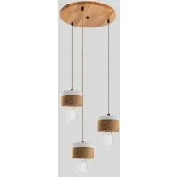 ALMUT von Wildheim ALMUT von Wildheim 3er Pendelleuchte im skandinavischen Design aus Eichenholz, Winterweiß, – Produktbild 1 von 1