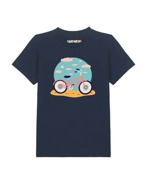 watabout.kids watabout.kids T-Shirt Kinder Fahrrad am Strand, French navy, – Produktbild 1 von 2