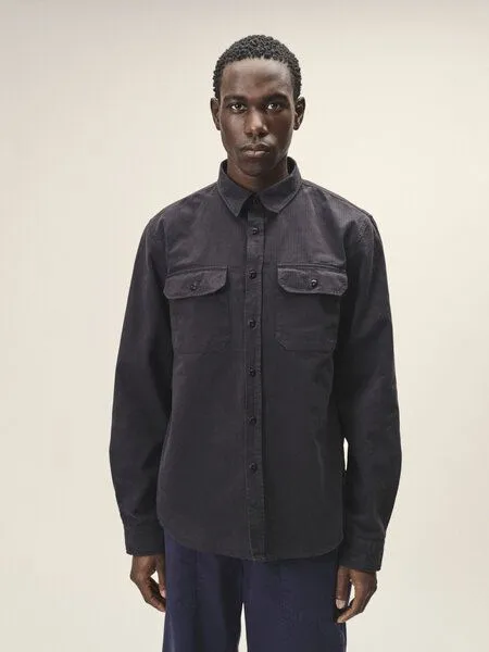 WOTE WOTE Casual Hemd aus Organic Cotton, Anthrazit, – Produktbild 1 von 2