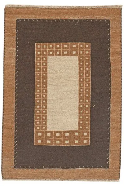 Rugtales Kelim Gashgai „Rugtales“ aus Schurwolle, Braun, – Produktbild 3 von 4