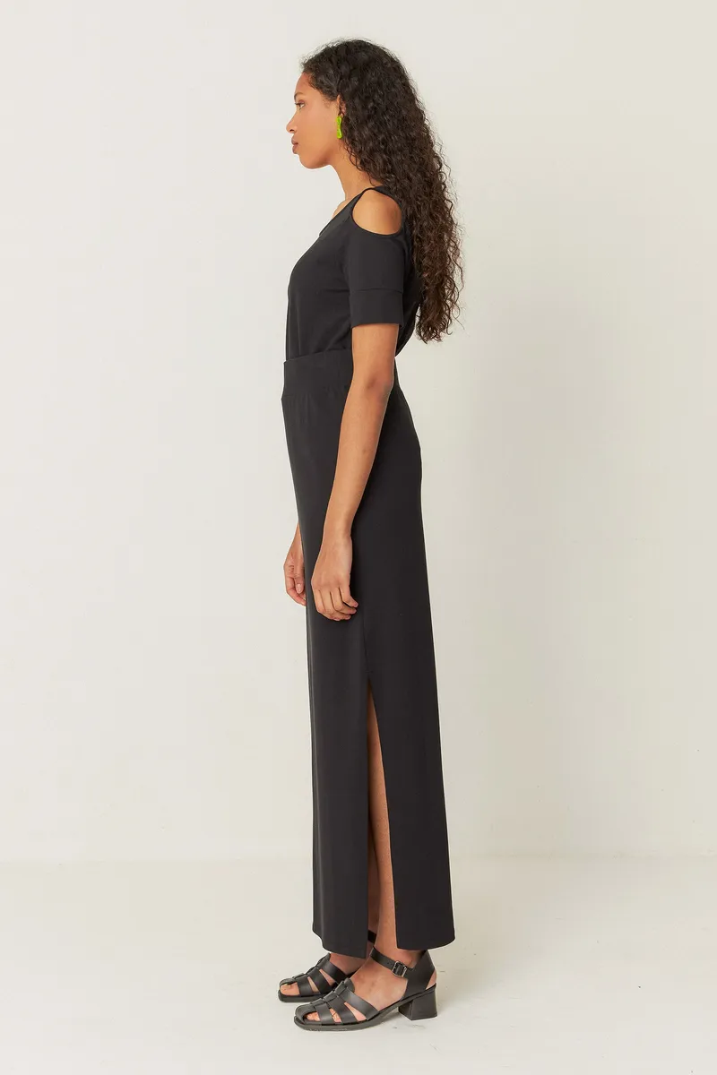 SKFK SKFK Damen vegan Rock Aztu, Schwarz, – Produktbild 1 von 2