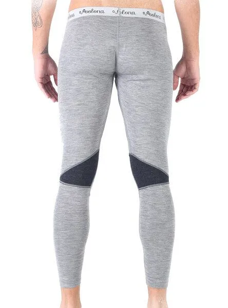 Woolona Woolona Lange Unterhose - PATCH - 100% Merinowolle, Grau, – Produktbild 3 von 4