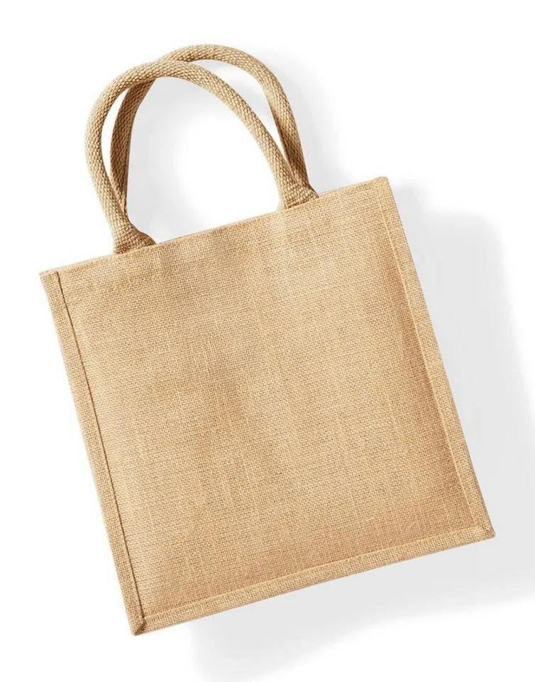 Westford Mill Westford Mill Umhängetasche Jute Midi Tote 30 x 30 x 19 cm, Black/black, – Produktbild 4 von 5