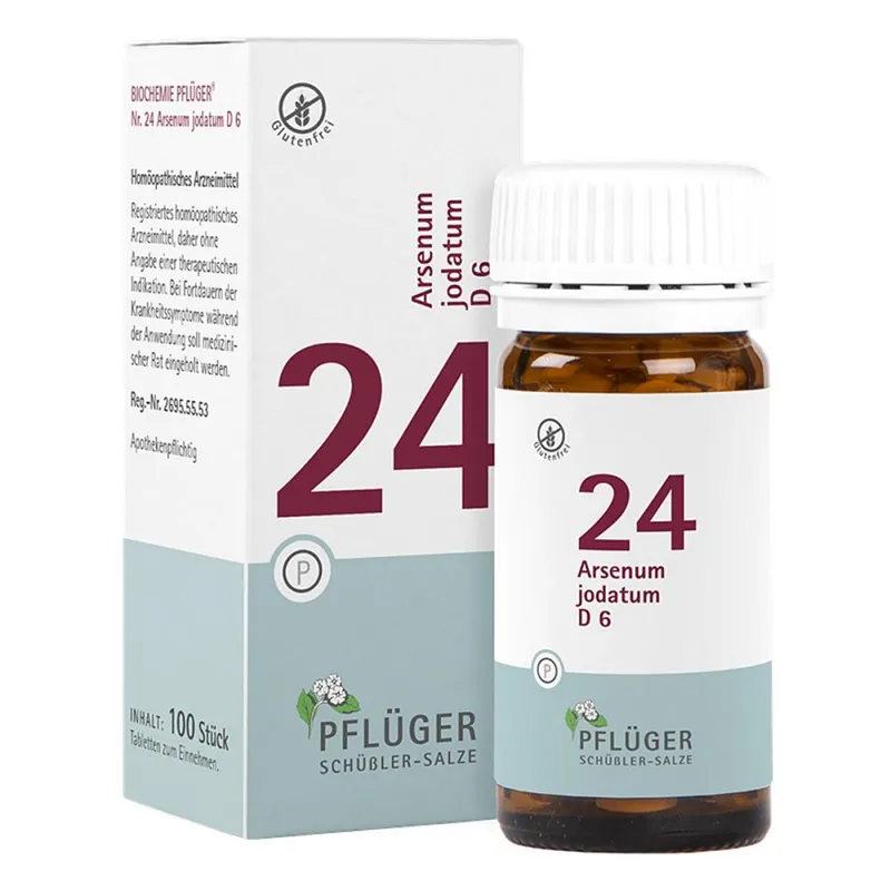 Biochemie Pflüger Schüßler-Salze Biochemie Pflüger 24 Arsenum jodatum D6 Tbl. – Produktbild 2 von 2