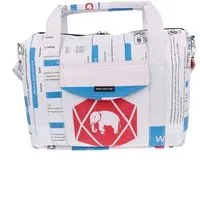 MoreThanHip MoreThanHip Große Laptop-/Arbeitstasche (15,6 Zoll) recycelte Zement- /Fischfuttersäcke - Kiri – Produktbild 1 von 1