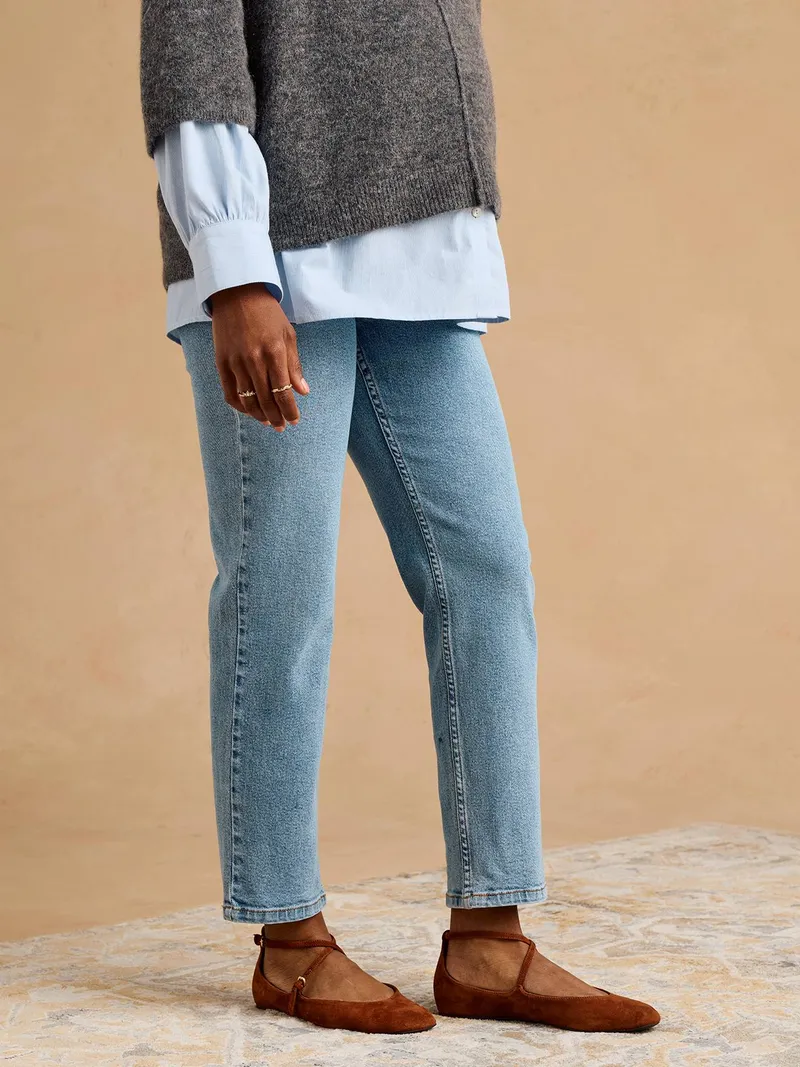 Envie De Fraise Umstansjeans Mom-Fit ENVIE DE FRAISE, Blue stone, – Produktbild 2 von 4
