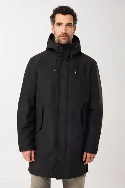 LangerChen LangerChen Langer Parka wattiert mit Funktion, Black (schwarz), – Produktbild 1 von 4