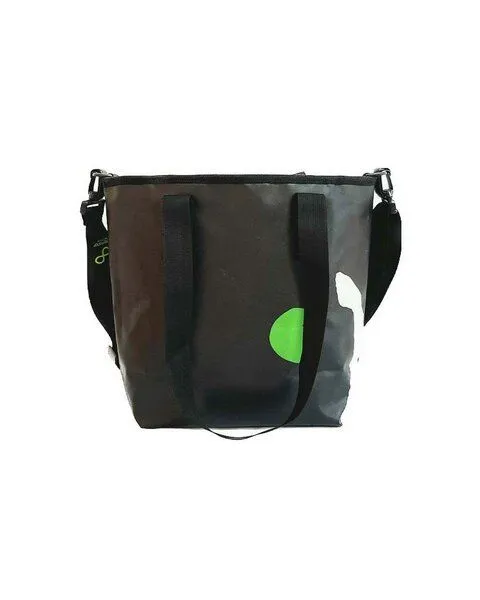 DEMANO DEMANO Tote Bag Hergestellt aus Recycelten Bannern Carmen, Schwarz, – Produktbild 2 von 4