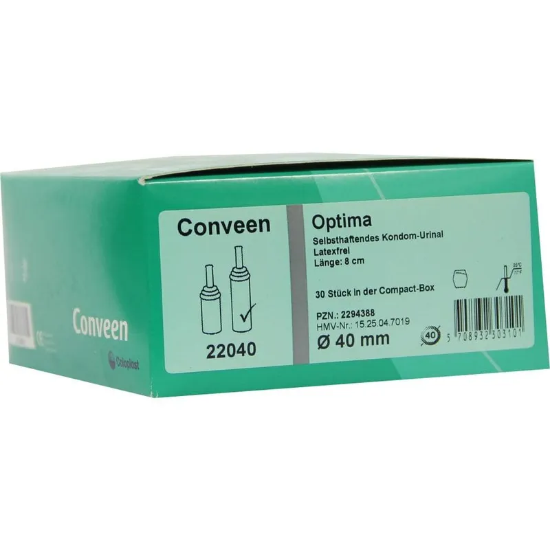 Coloplast CONVEEN Optima Kondom Urinal 8 cm 40 mm 22040 30 St Kondome – Produktbild 1 von 1