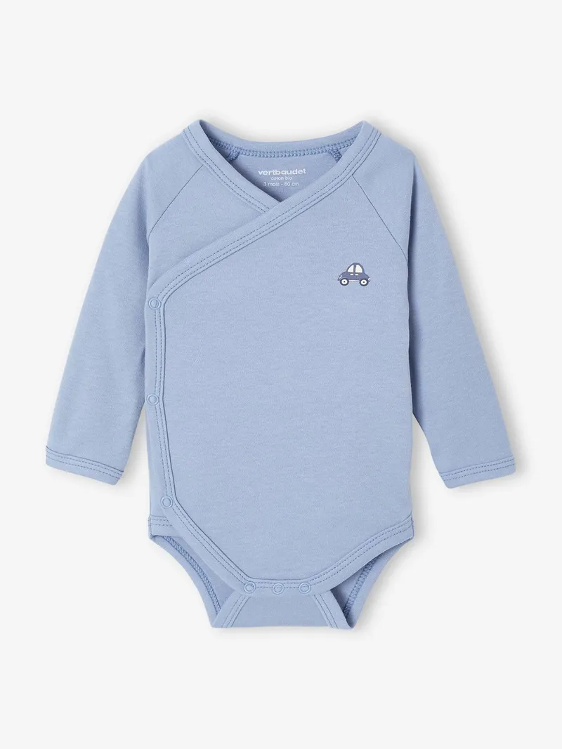Vertbaudet 5er-Pack Baby Wickelbodys, Blau, – Produktbild 3 von 3