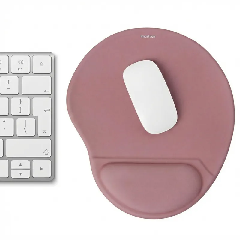 imoshion imoshion Ergonomisches Mauspad - Mauspad mit Handgelenkstütze - 30 x 25 cm, Rosa, – Produktbild 1 von 1