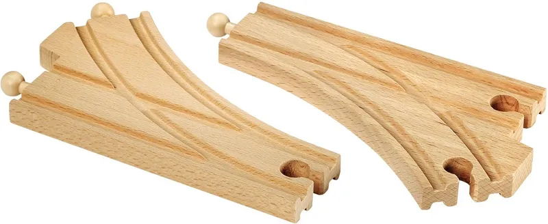 BRIO BRIO Weiche BRIO® WORLD, Bogenweichen (L,M), Beige, – Produktbild 2 von 4