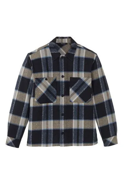 recolution Overshirt aus Bio-Baumwolle | NUE CHECK recolution, Navy (blau), – Produktbild 2 von 4